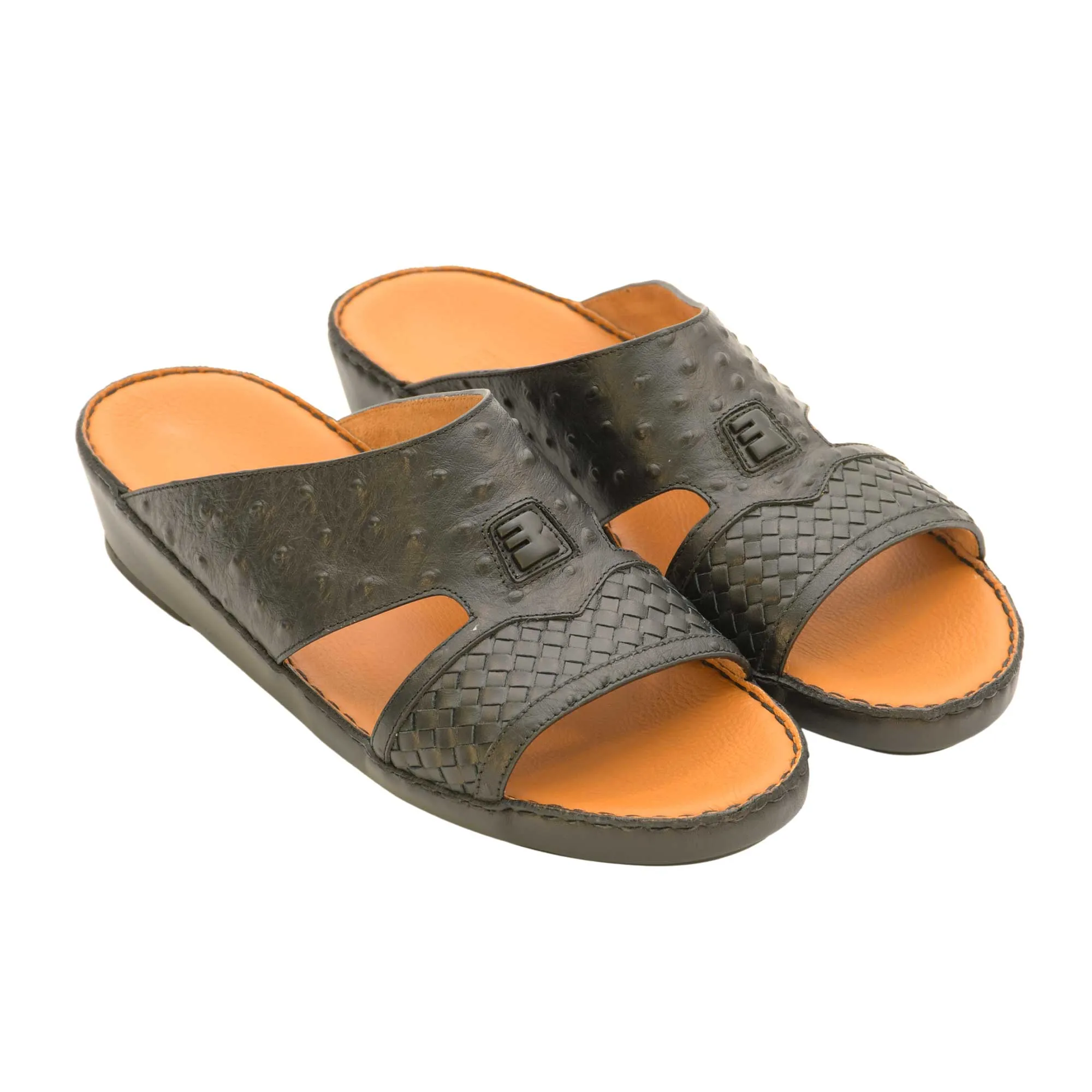 Fratelli Rossetti Florida Printed Ostrich Sandal