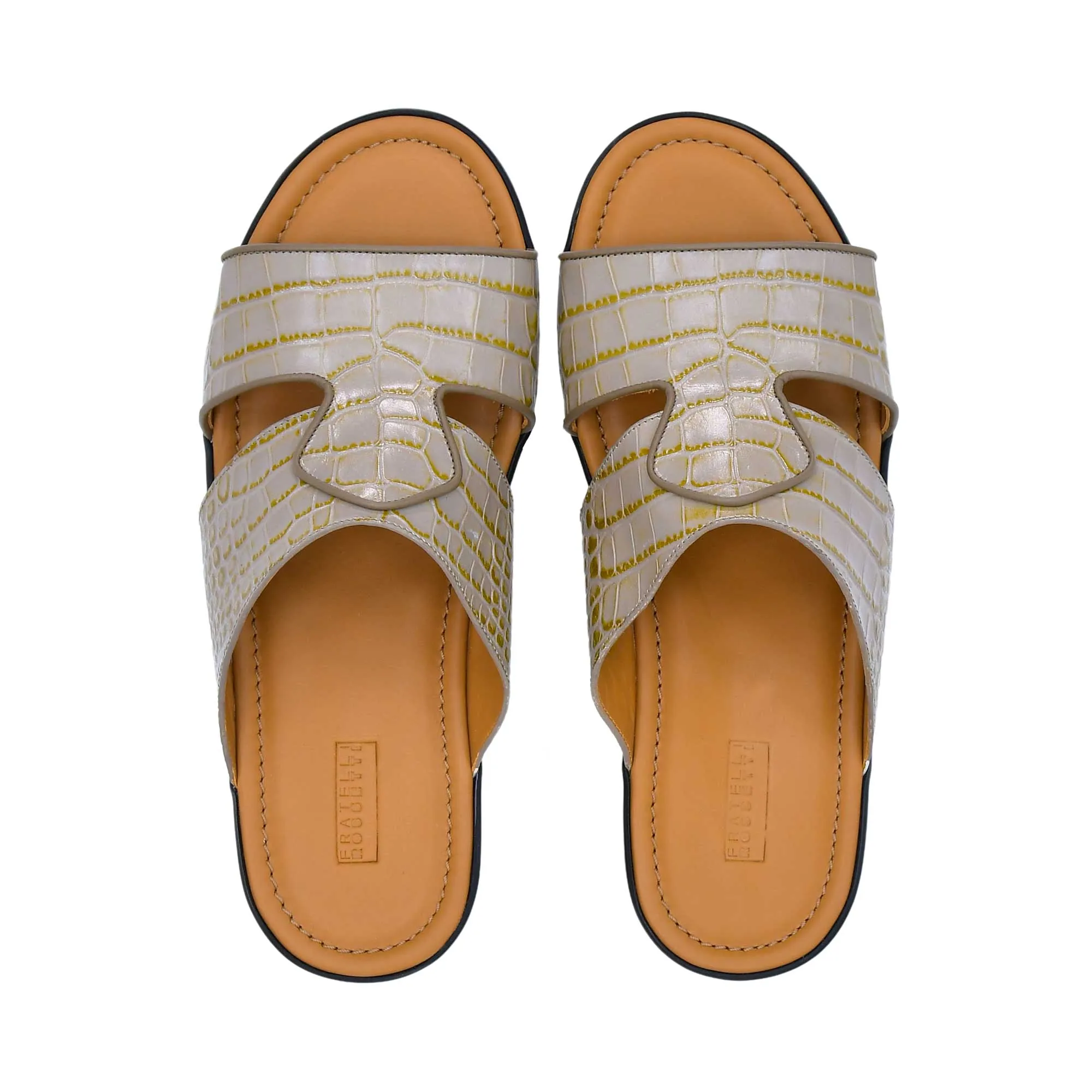 Fratelli Rossetti Men's Leather Comfort Arabic Sandals