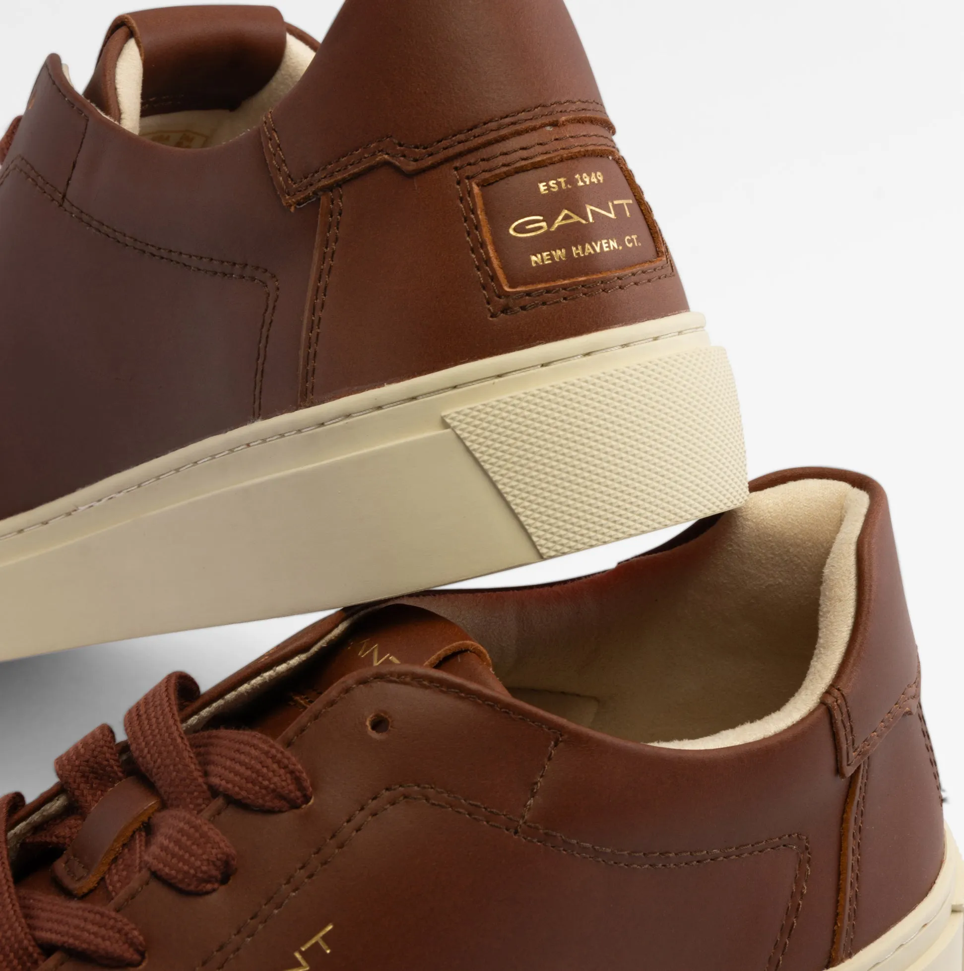 GANT MC JULIEN Mens Trainers Cognac
