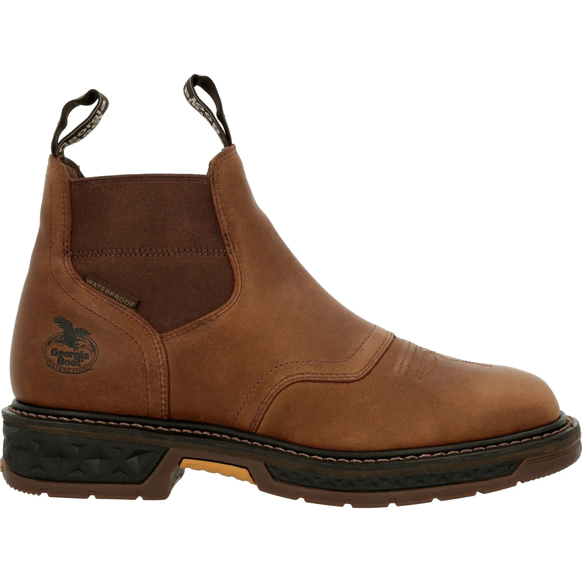 Georgia Men's Carbo-Tec Lightweight 6" Soft Toe Waterproof Work Boot - Brown - GB00434
