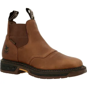 Georgia Men's Carbo-Tec Lightweight 6" Soft Toe Waterproof Work Boot - Brown - GB00434