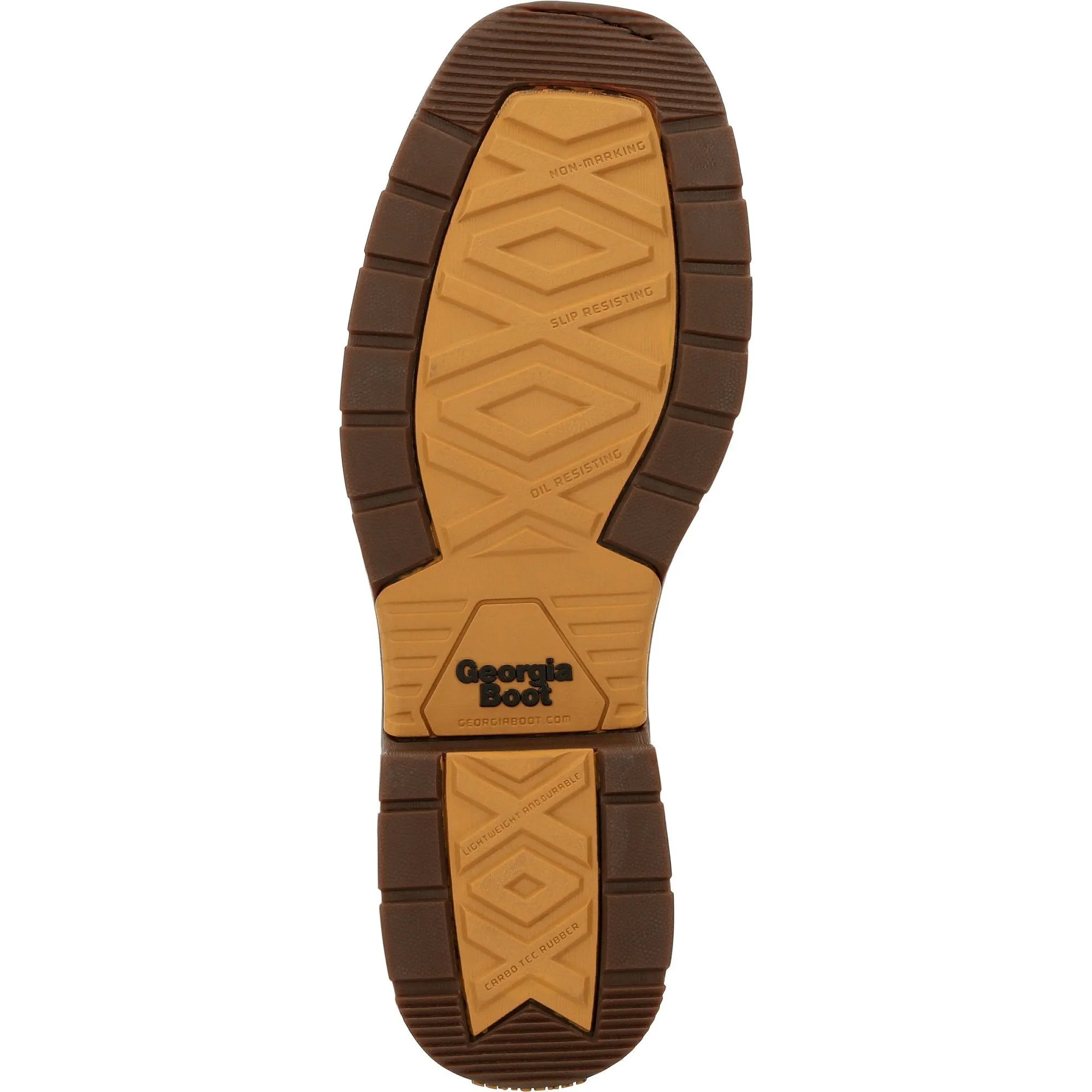 Georgia Men's Carbo-Tec Lightweight 6" Soft Toe Waterproof Work Boot - Brown - GB00434