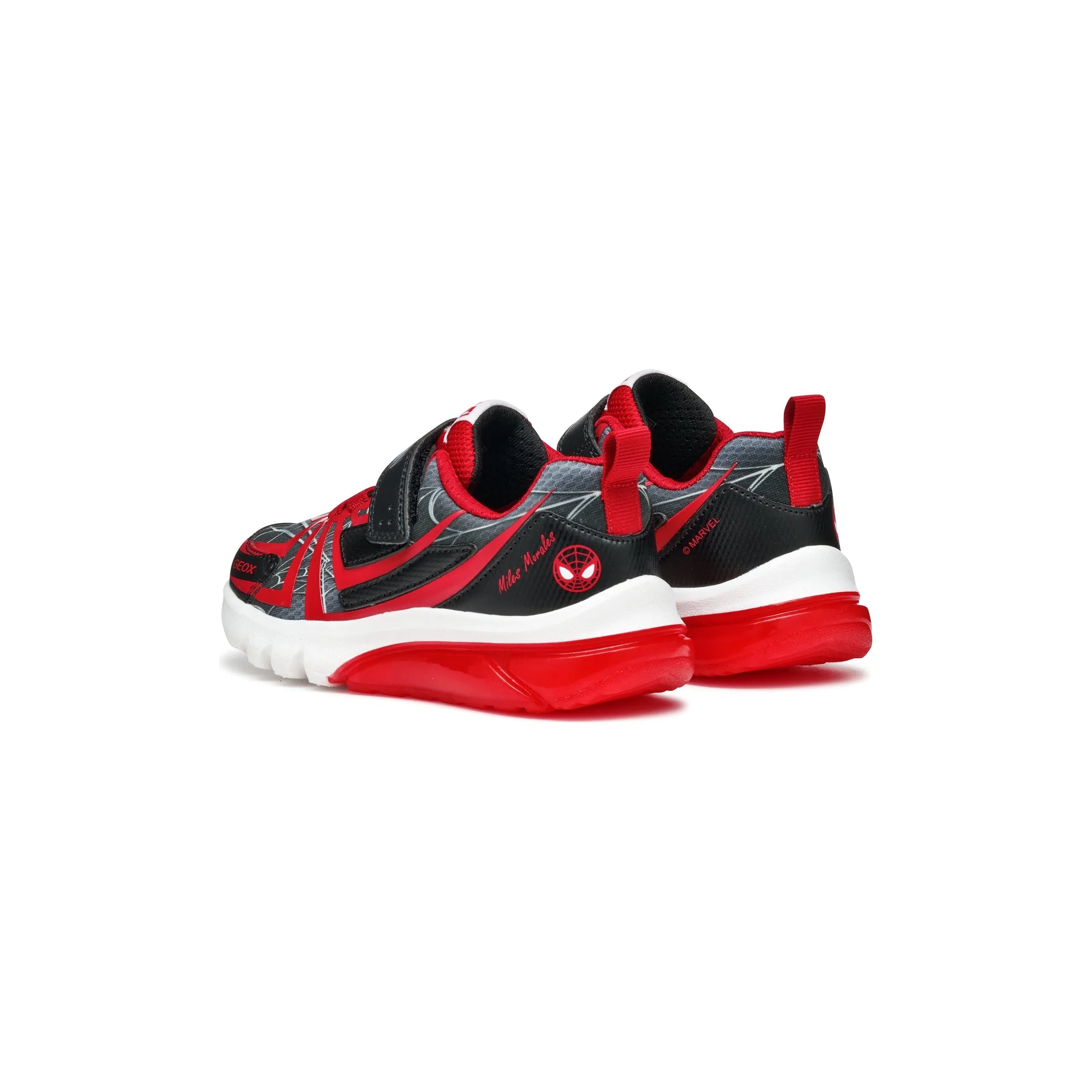 GEOX Ciberdron - Kids Spiderman Light-Up Velcro Trainer