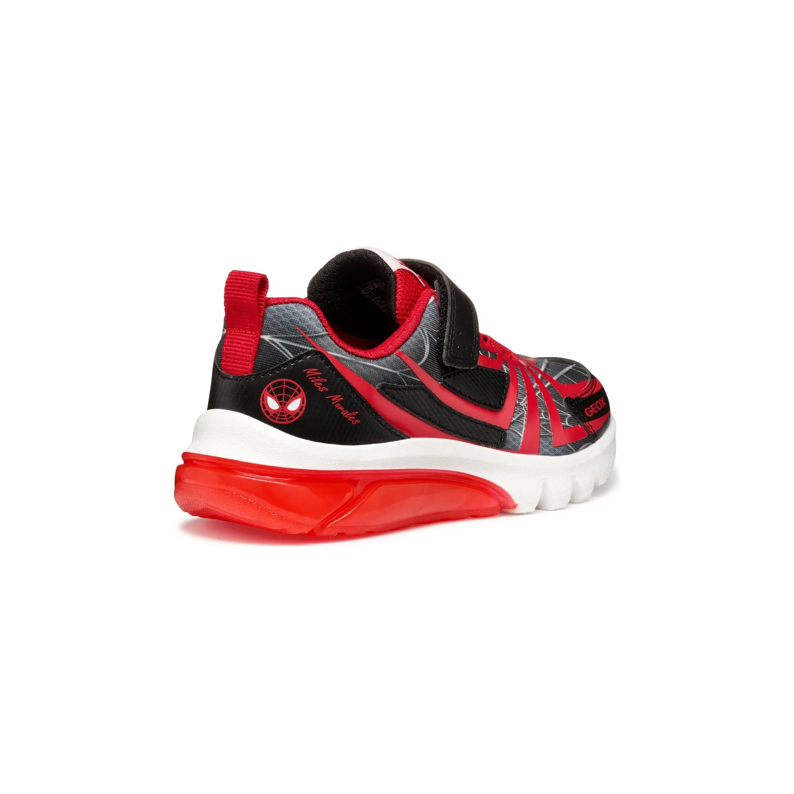 GEOX Ciberdron - Kids Spiderman Light-Up Velcro Trainer