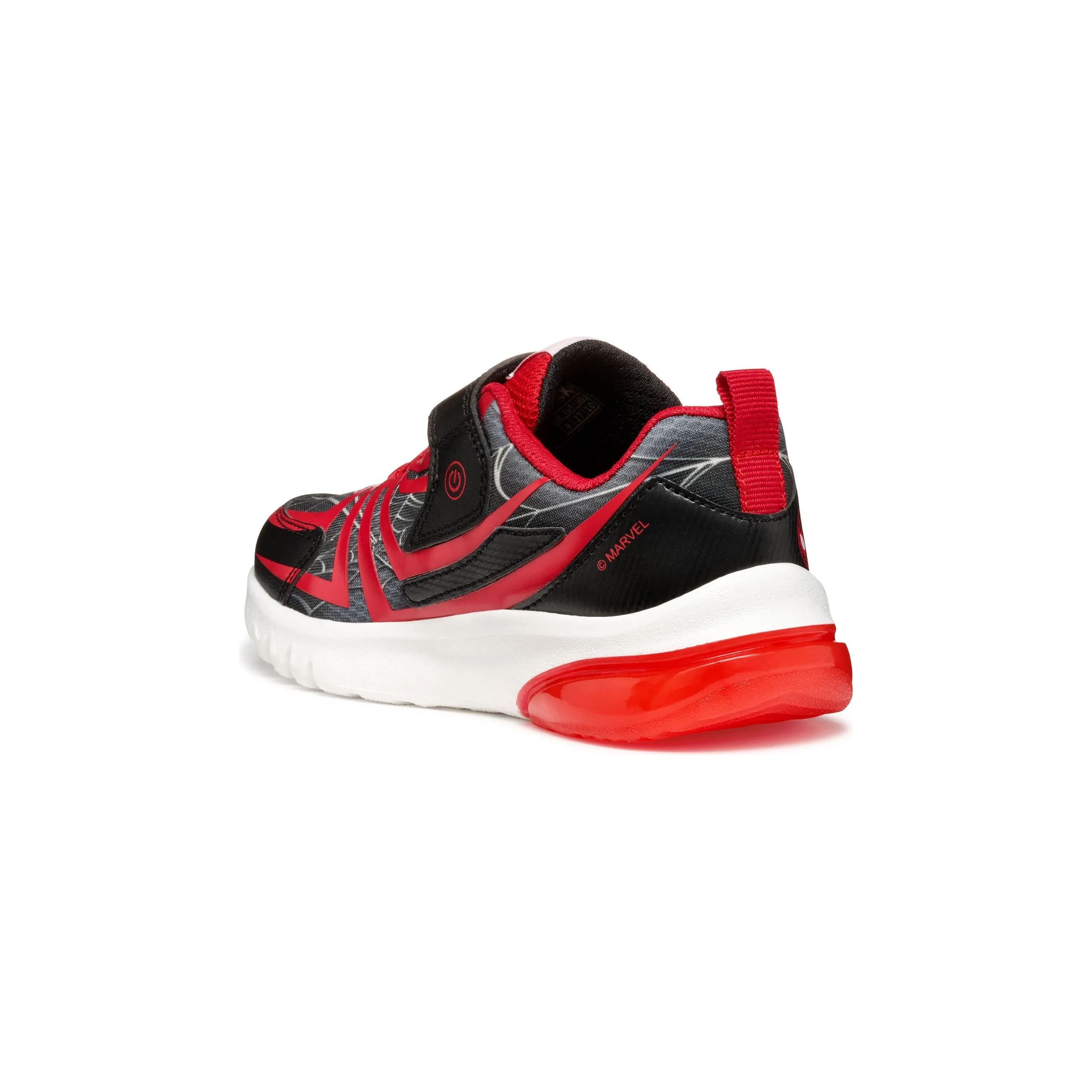 GEOX Ciberdron - Kids Spiderman Light-Up Velcro Trainer