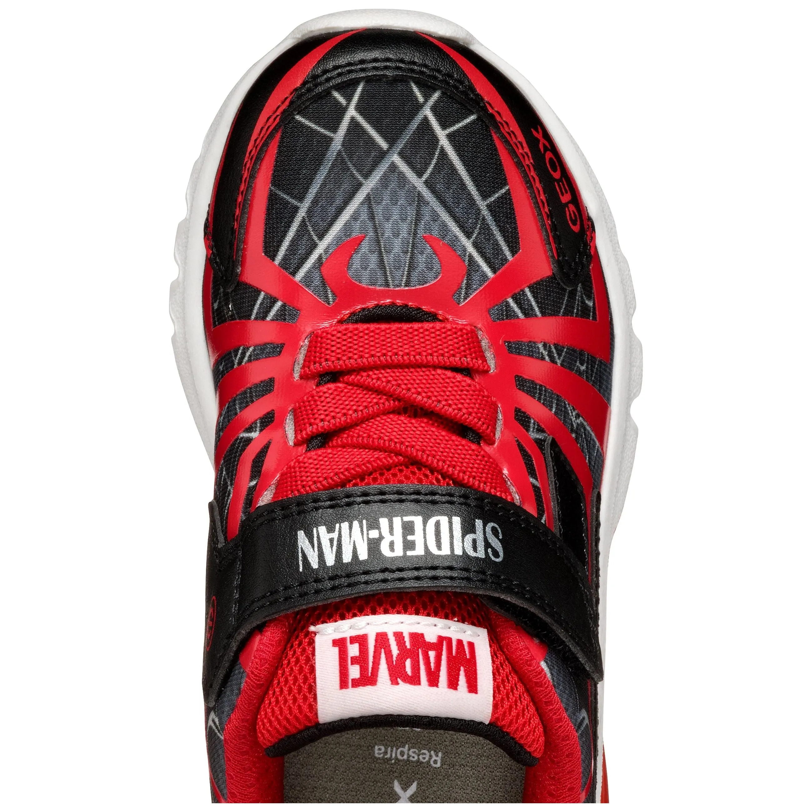 GEOX Ciberdron - Kids Spiderman Light-Up Velcro Trainer
