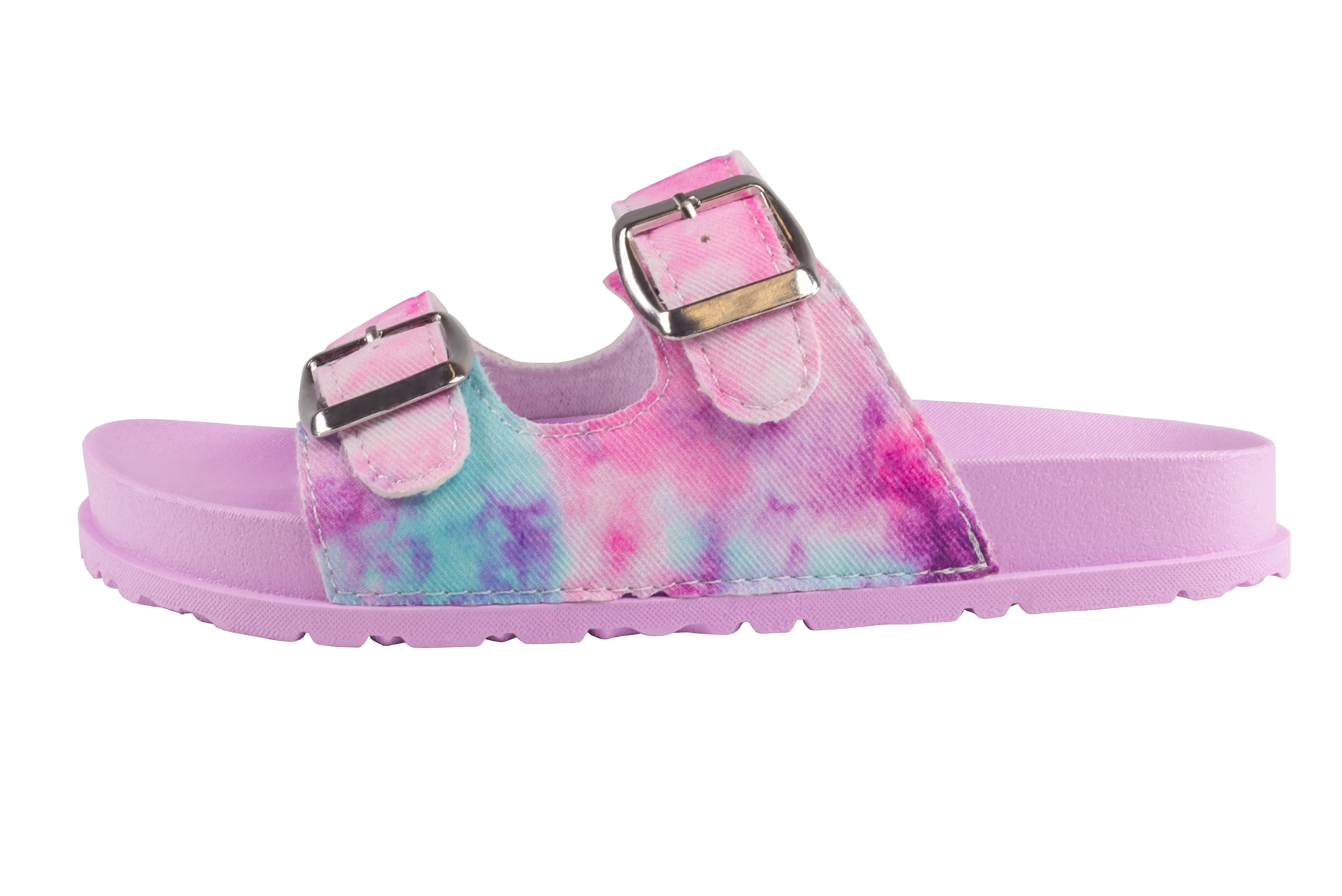 Girls Tie Dye Canvas Double Strap Sandal