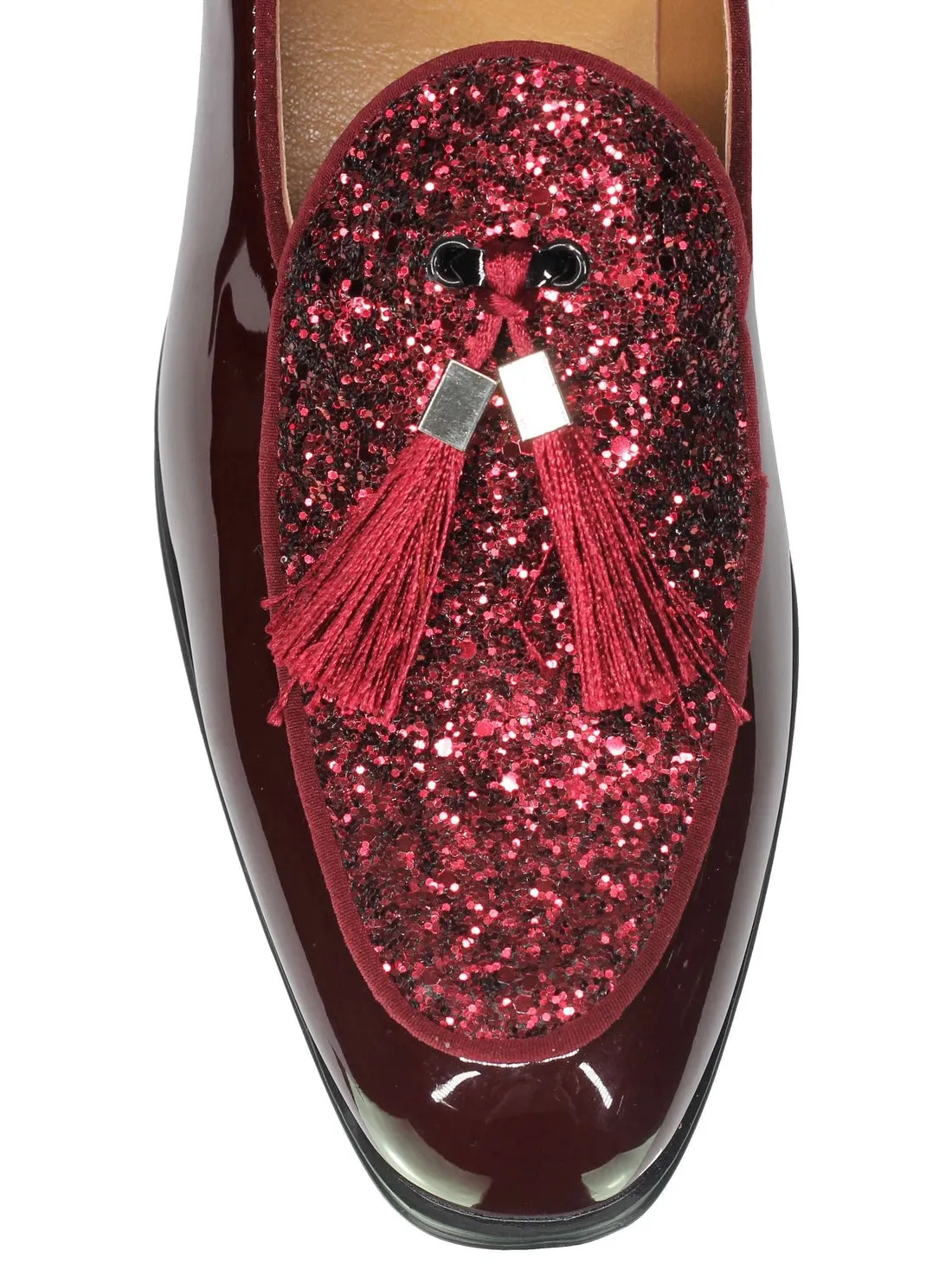 GLITTER - SHINY TASSEL LOAFERS