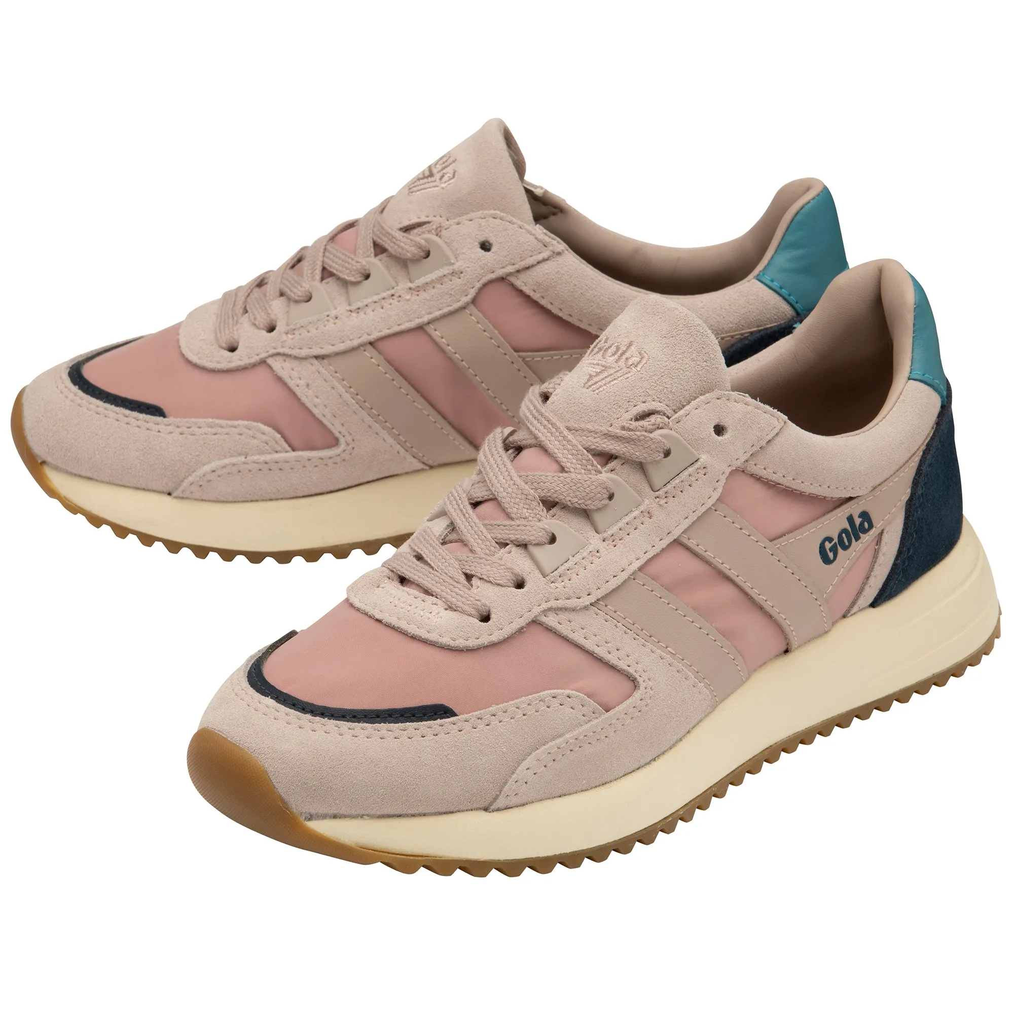Gola Women's Trainers | Chicago | Blossom Pink & Ocean Blue