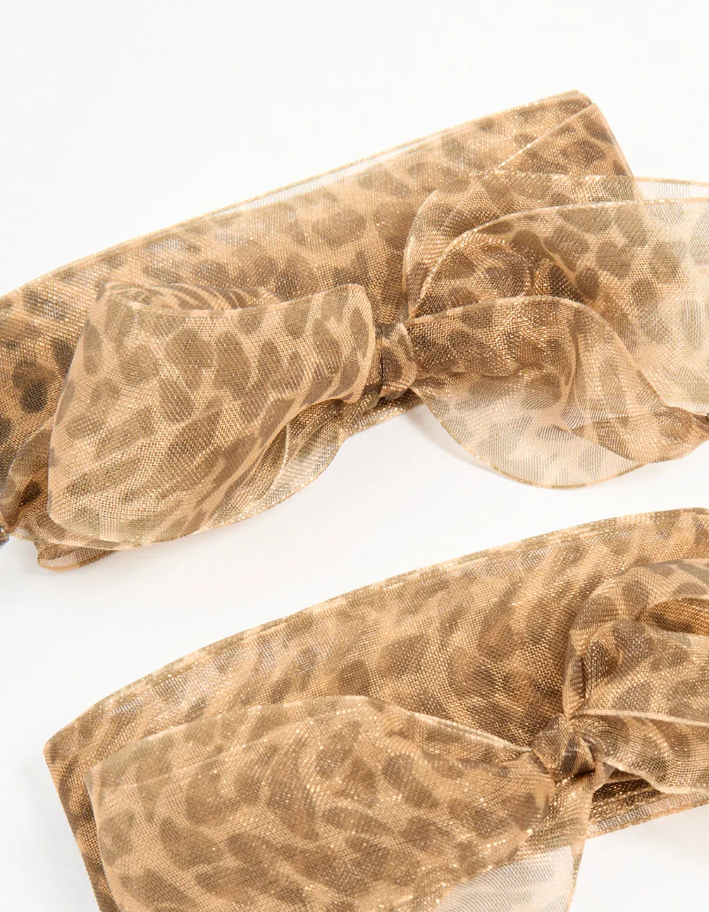 Gold Leopard Print Laces & Classic Shoe Charms Pack