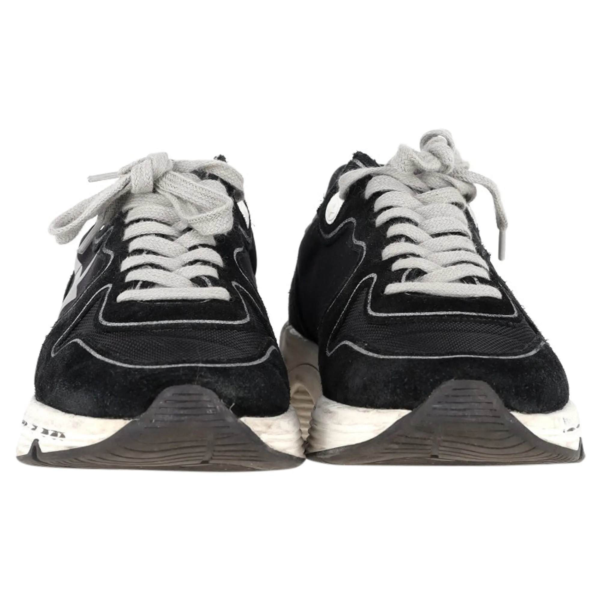 Golden Goose Running Sole Sneakers in Black Suede