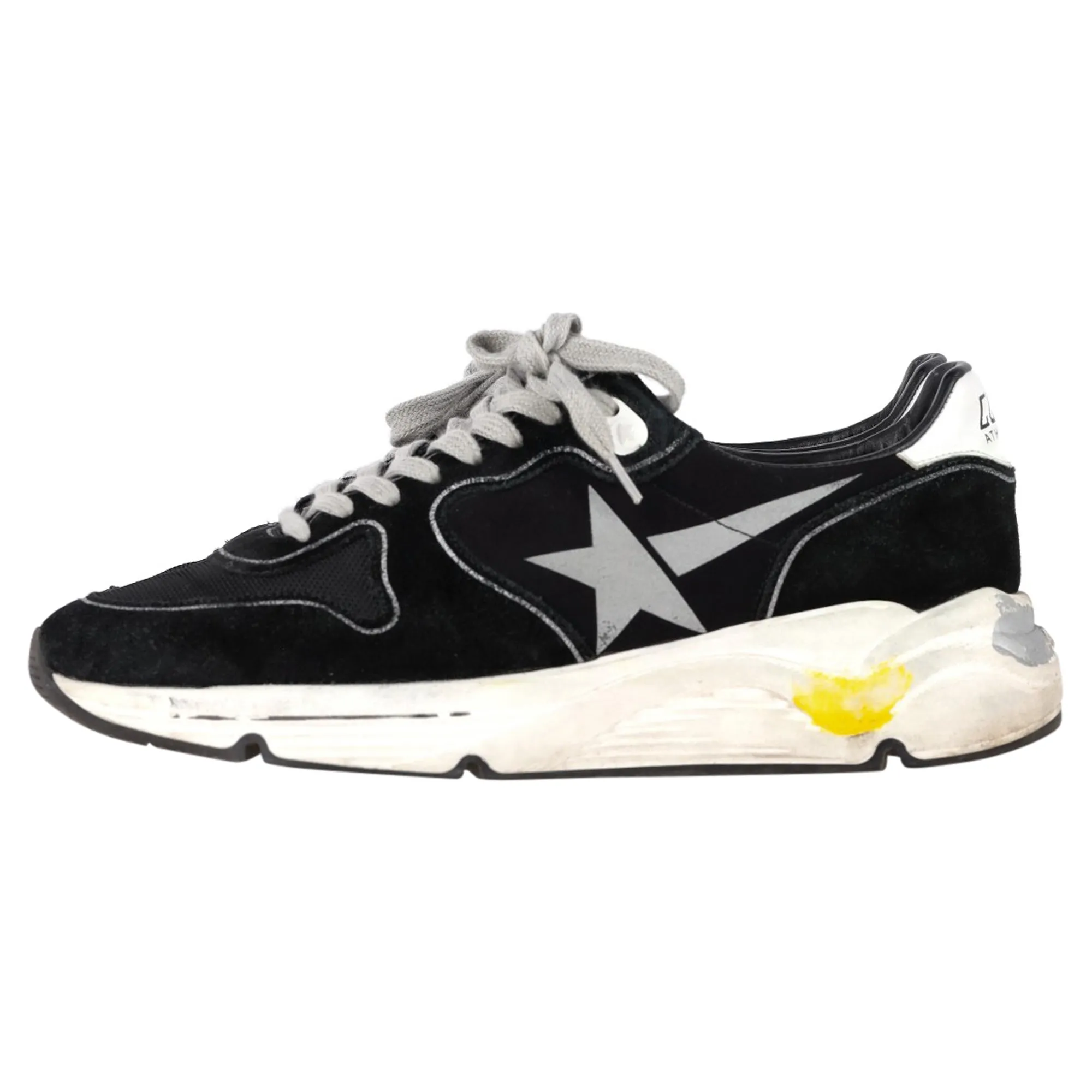 Golden Goose Running Sole Sneakers in Black Suede