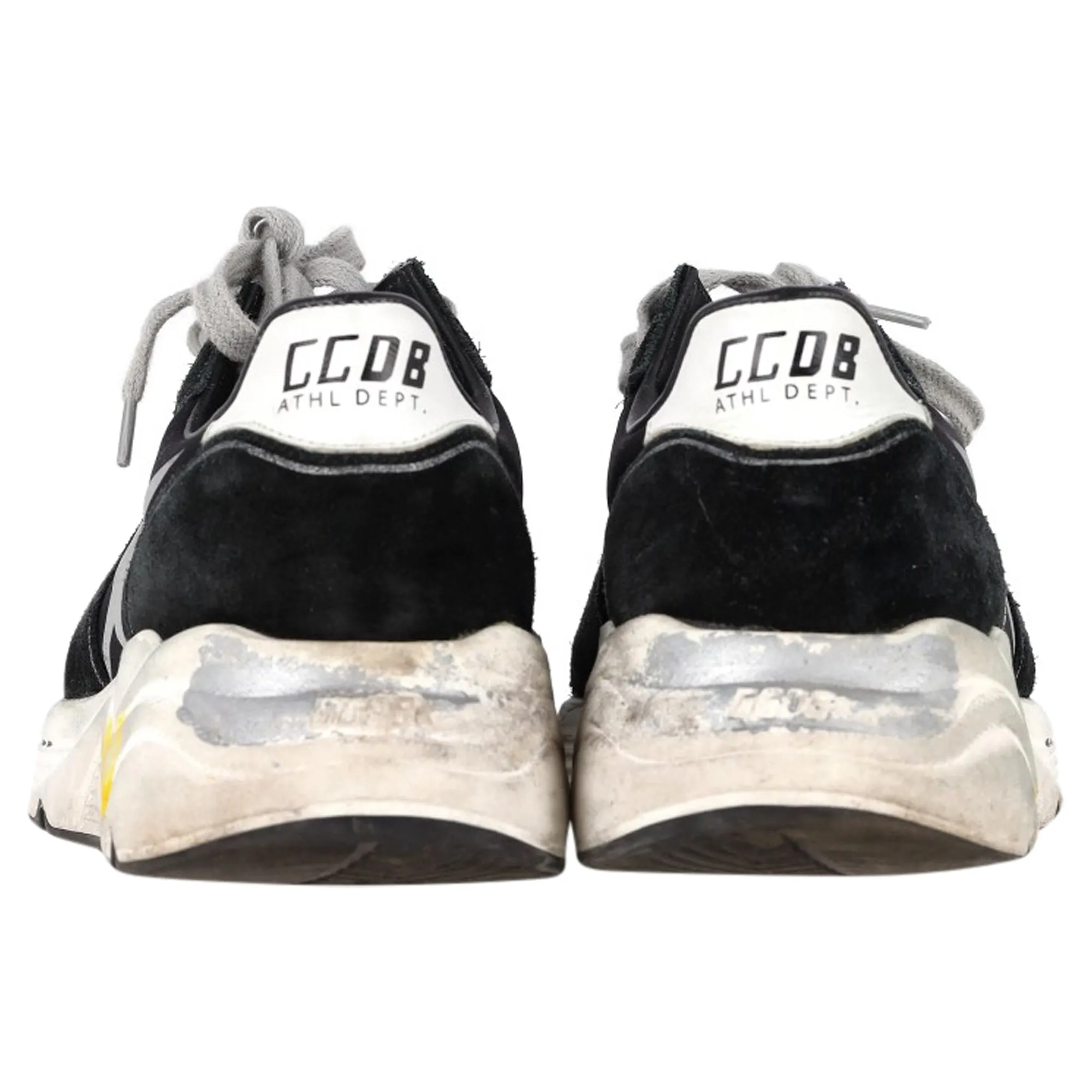 Golden Goose Running Sole Sneakers in Black Suede