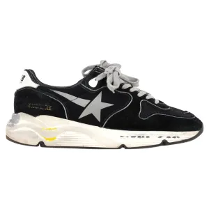 Golden Goose Running Sole Sneakers in Black Suede