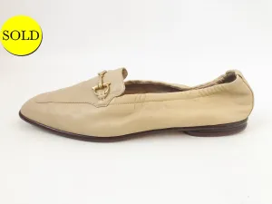 Gucci Beige Horsebit Loafer Size 38.5 It (8.5 Us)