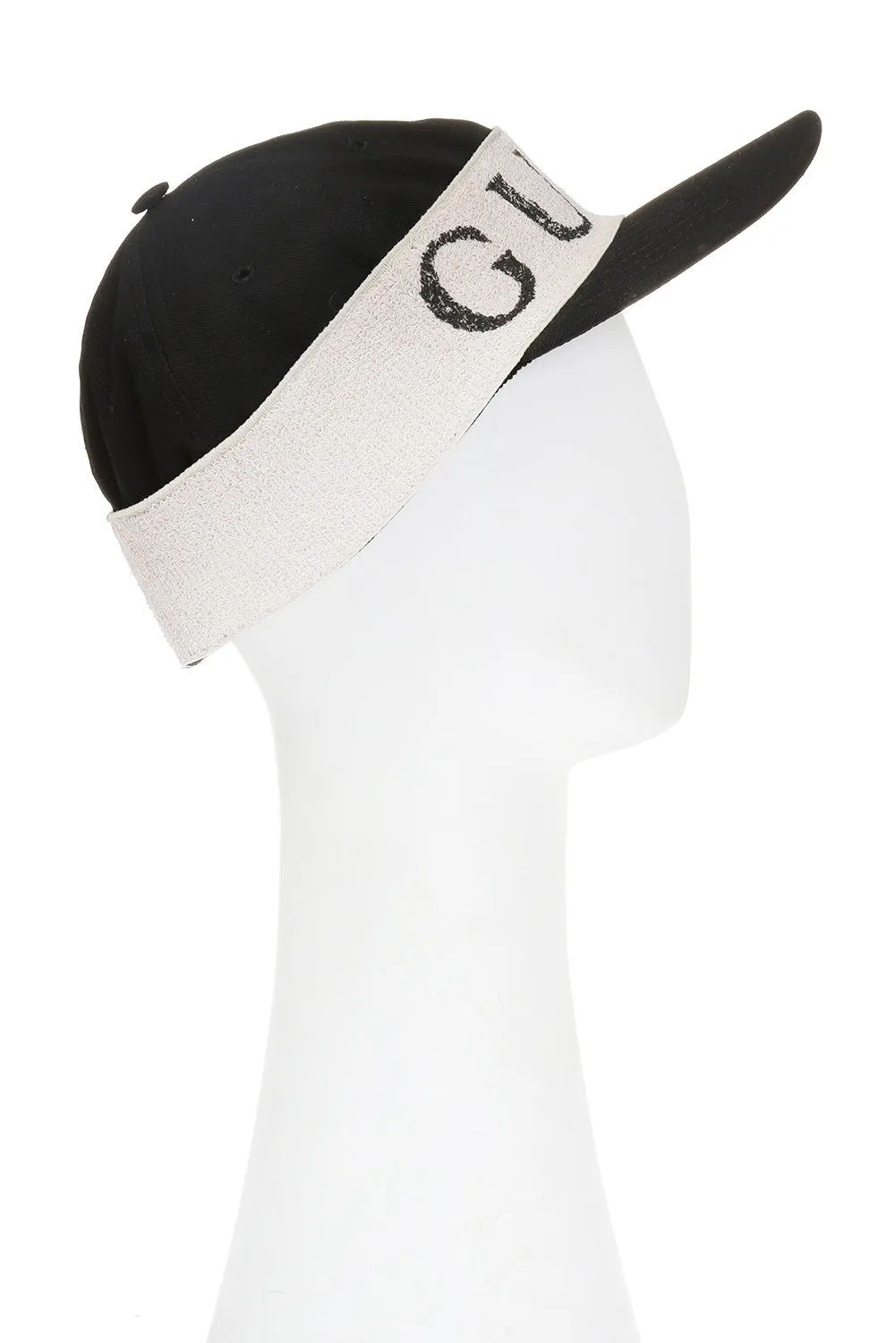 Gucci Canvas Baseball Hat with LOGO Headband in Black