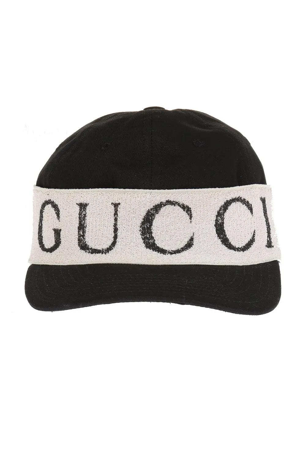 Gucci Canvas Baseball Hat with LOGO Headband in Black