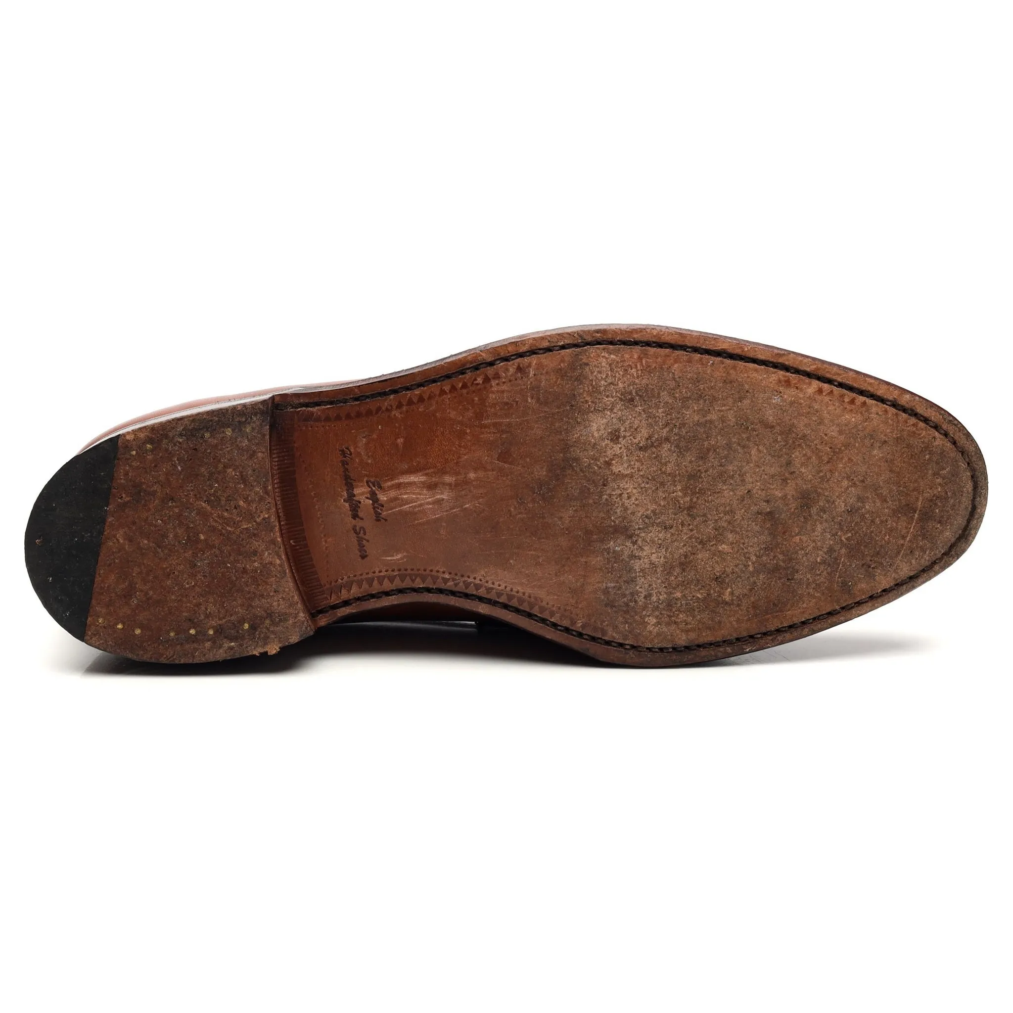 Herring 'Charlton' Brown Leather Loafers UK 8.5 F