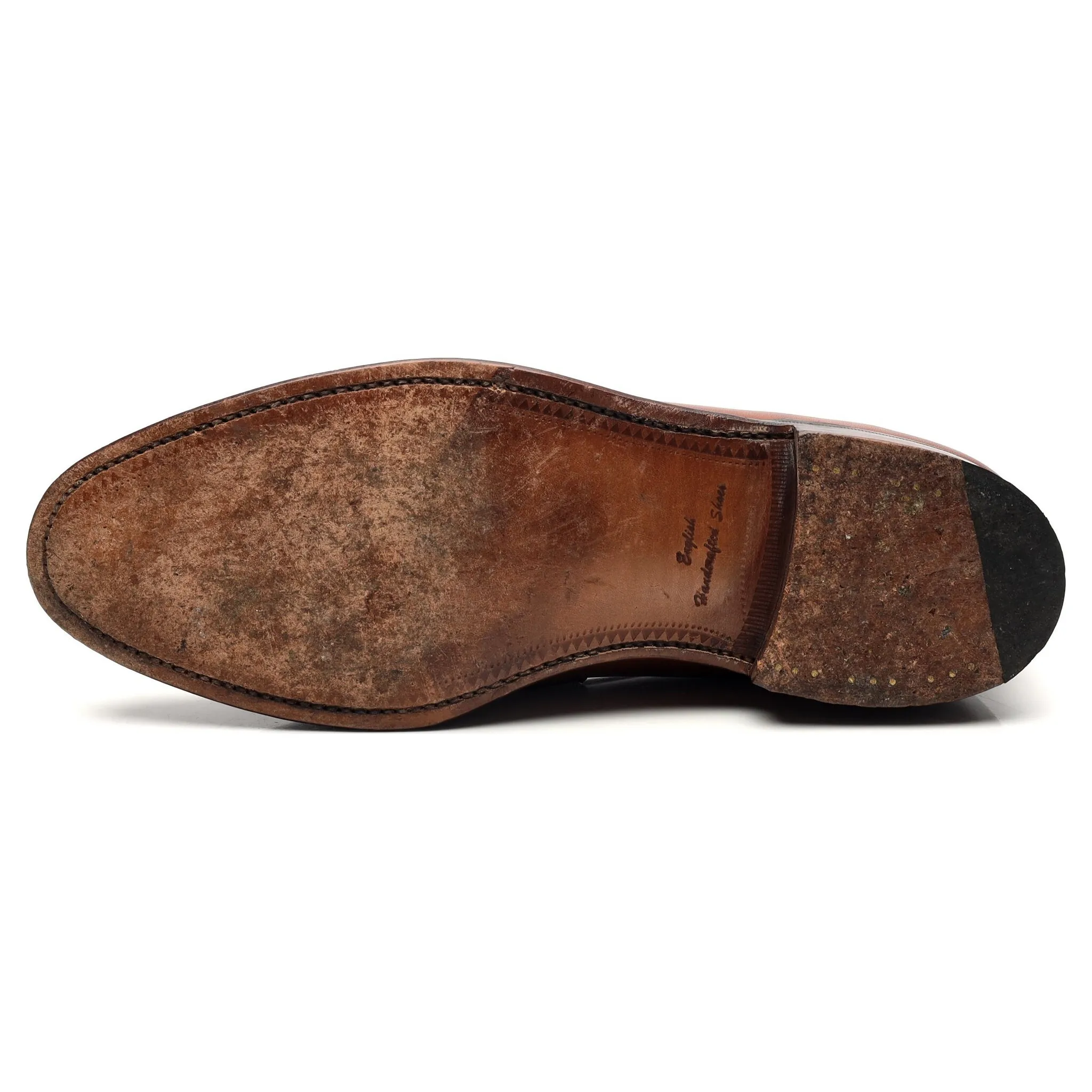 Herring 'Charlton' Brown Leather Loafers UK 8.5 F