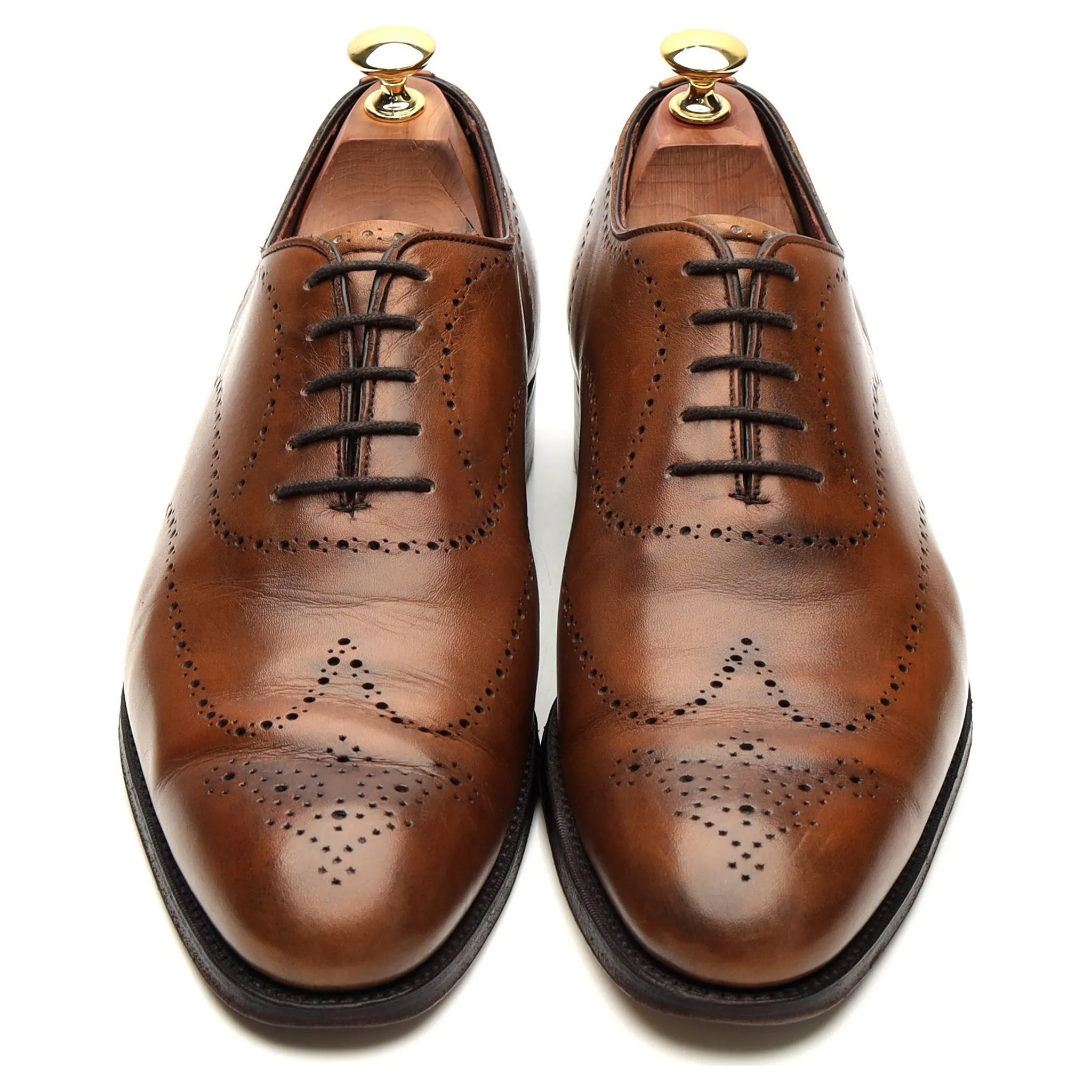 Imperial 'Kensington' Brown Leather Wholecut Oxford Brogues UK 9 F