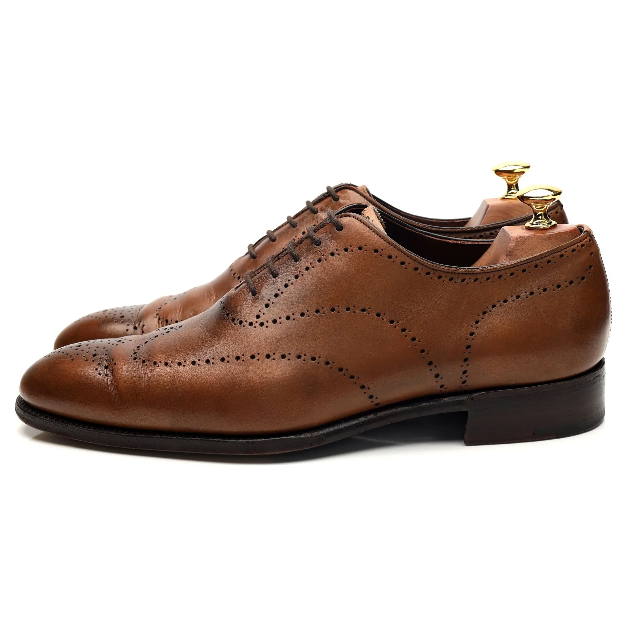 Imperial 'Kensington' Brown Leather Wholecut Oxford Brogues UK 9 F