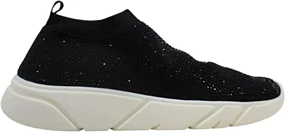 INC International Concepts Womens Kalama Low Top Slip On, Black, Size 8.0