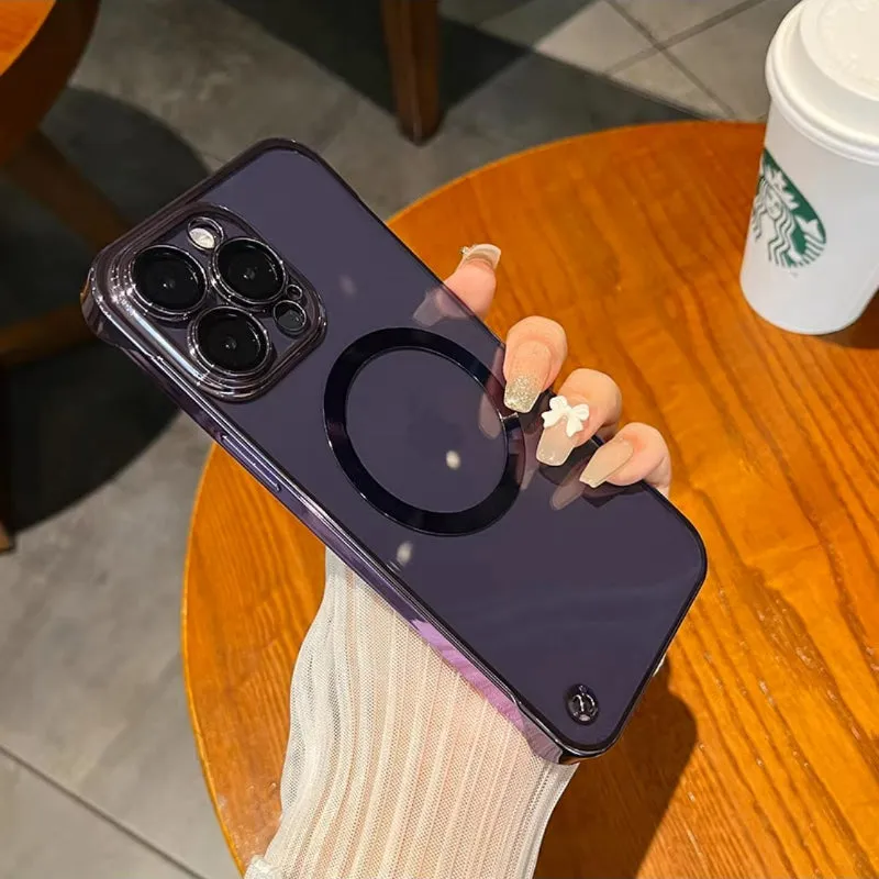 iPhone Case Megnetic Borderless With Lens Protector