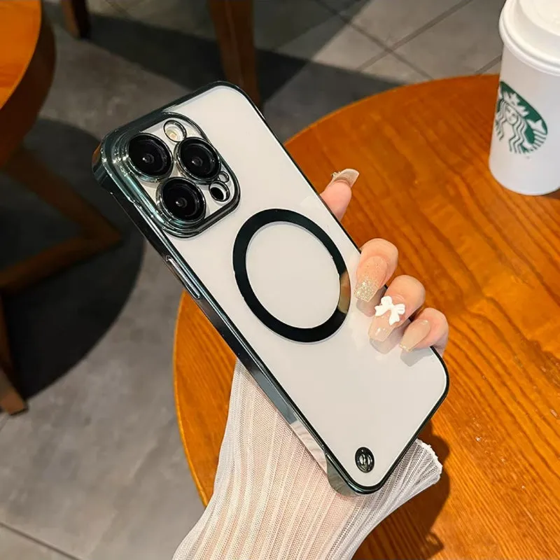 iPhone Case Megnetic Borderless With Lens Protector