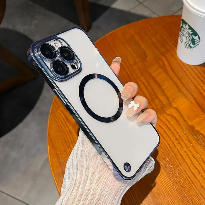 iPhone Case Megnetic Borderless With Lens Protector