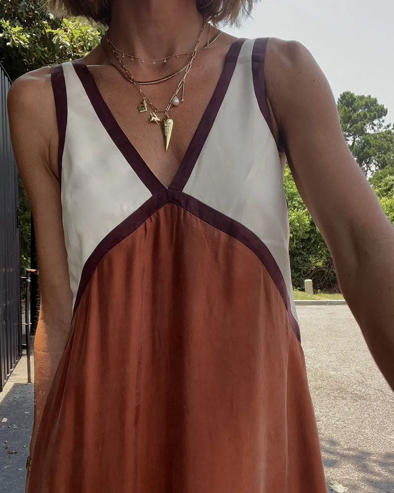 Jacky Lightweight V-Neck Maxi Dress
