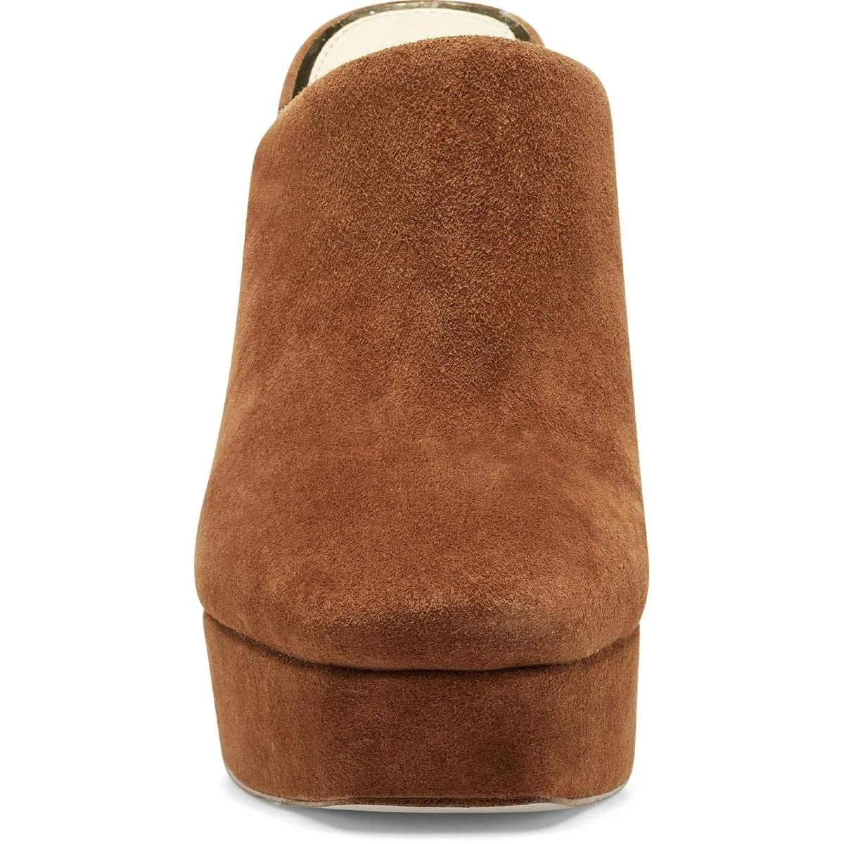 Jessica Simpson Womens Leather Slip On Mules Tan 9.5 Medium (B,M)