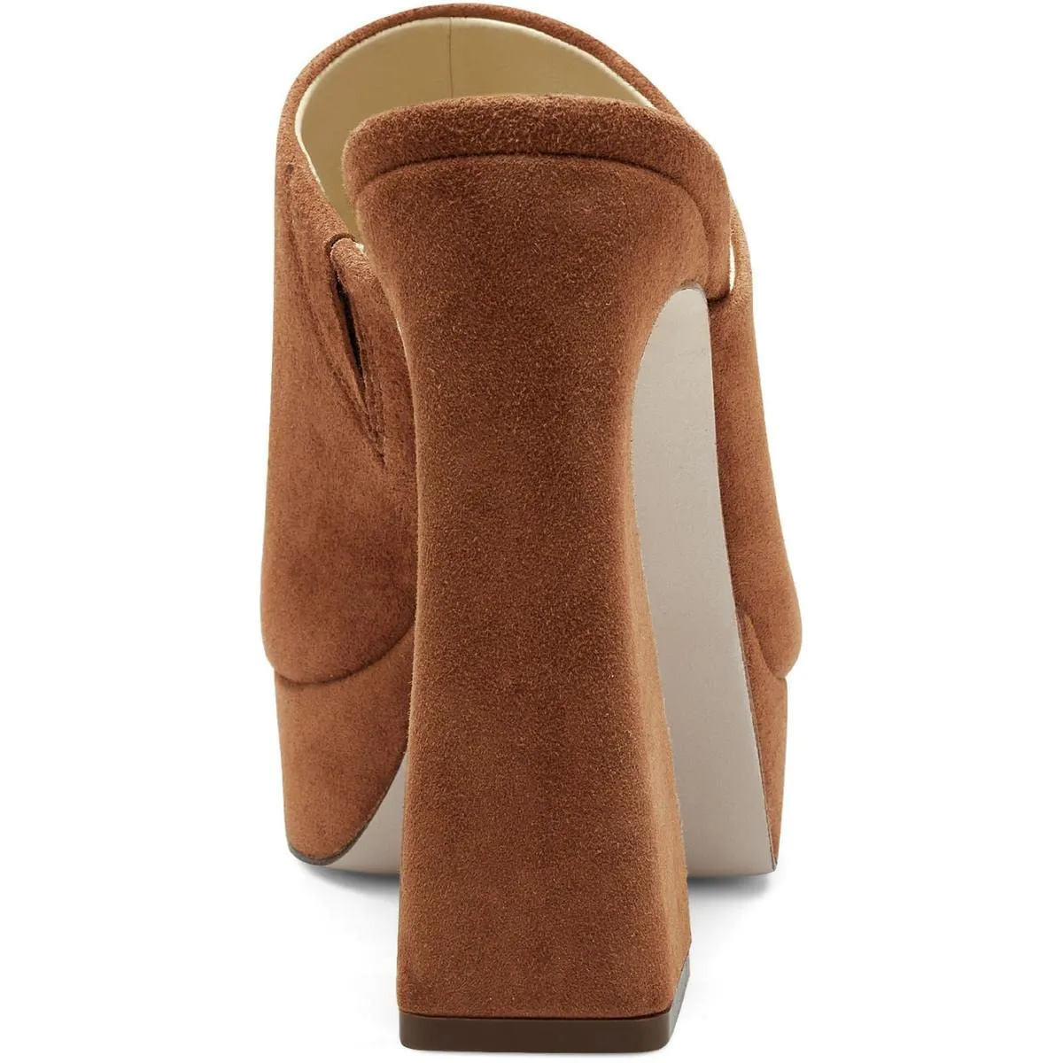 Jessica Simpson Womens Leather Slip On Mules Tan 9.5 Medium (B,M)