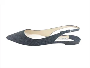 Jimmy Choo Denim Flat Slingback Size 10