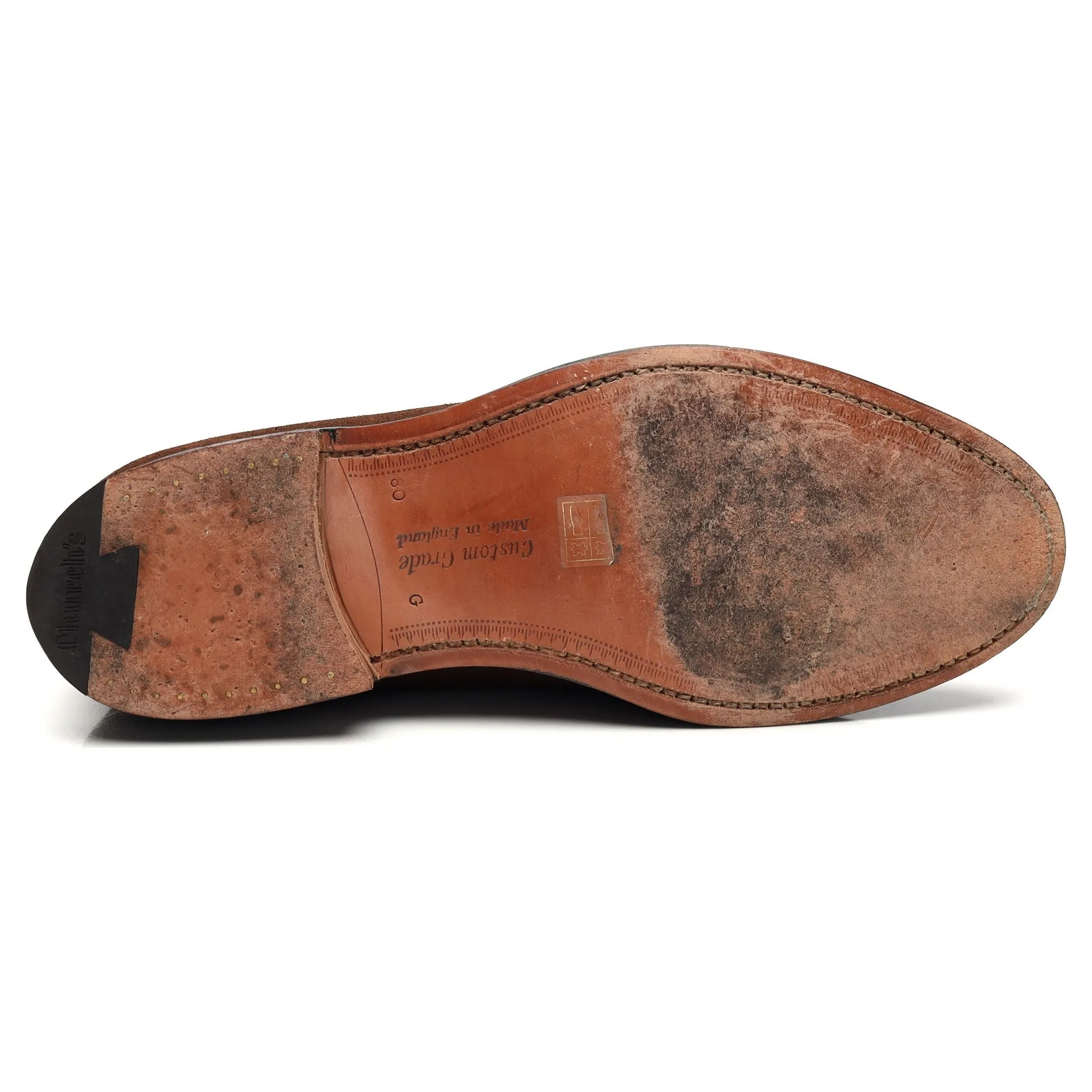'Keats II' Brown Suede Tassel Loafer UK 8 G