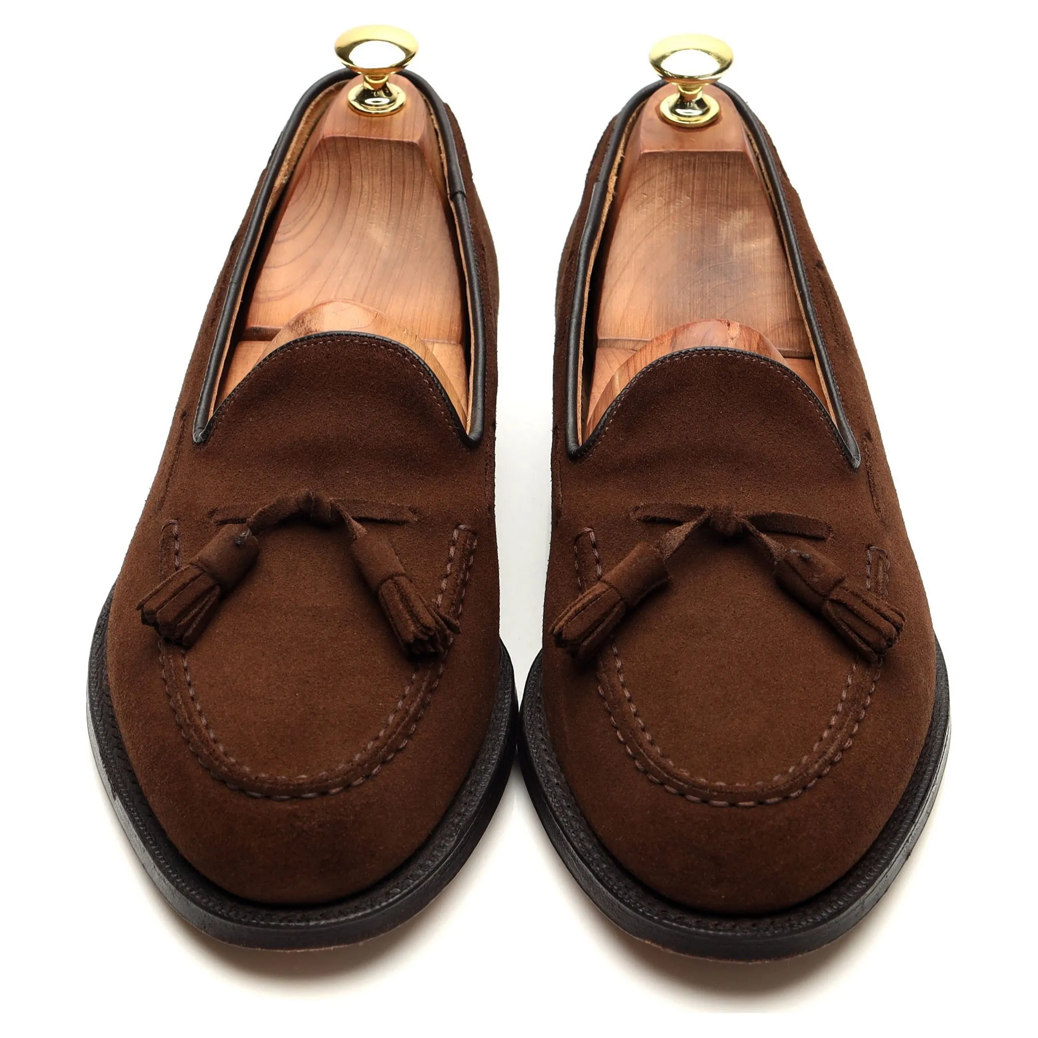 'Keats II' Brown Suede Tassel Loafer UK 8 G