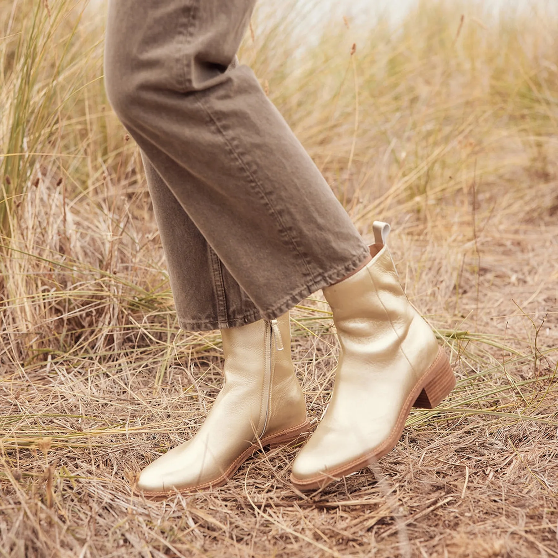 KEYLA LEATHER MID BOOTS