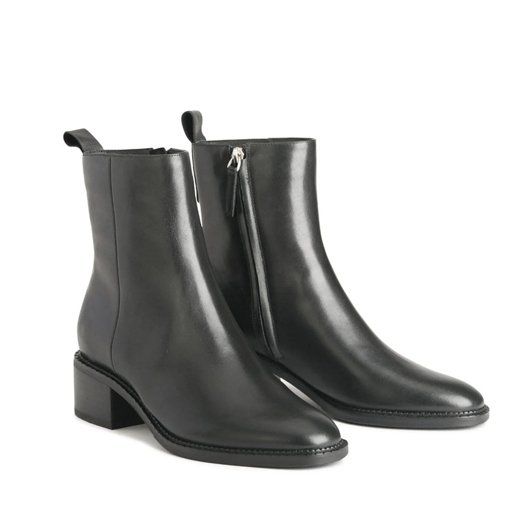 KEYLA LEATHER MID BOOTS