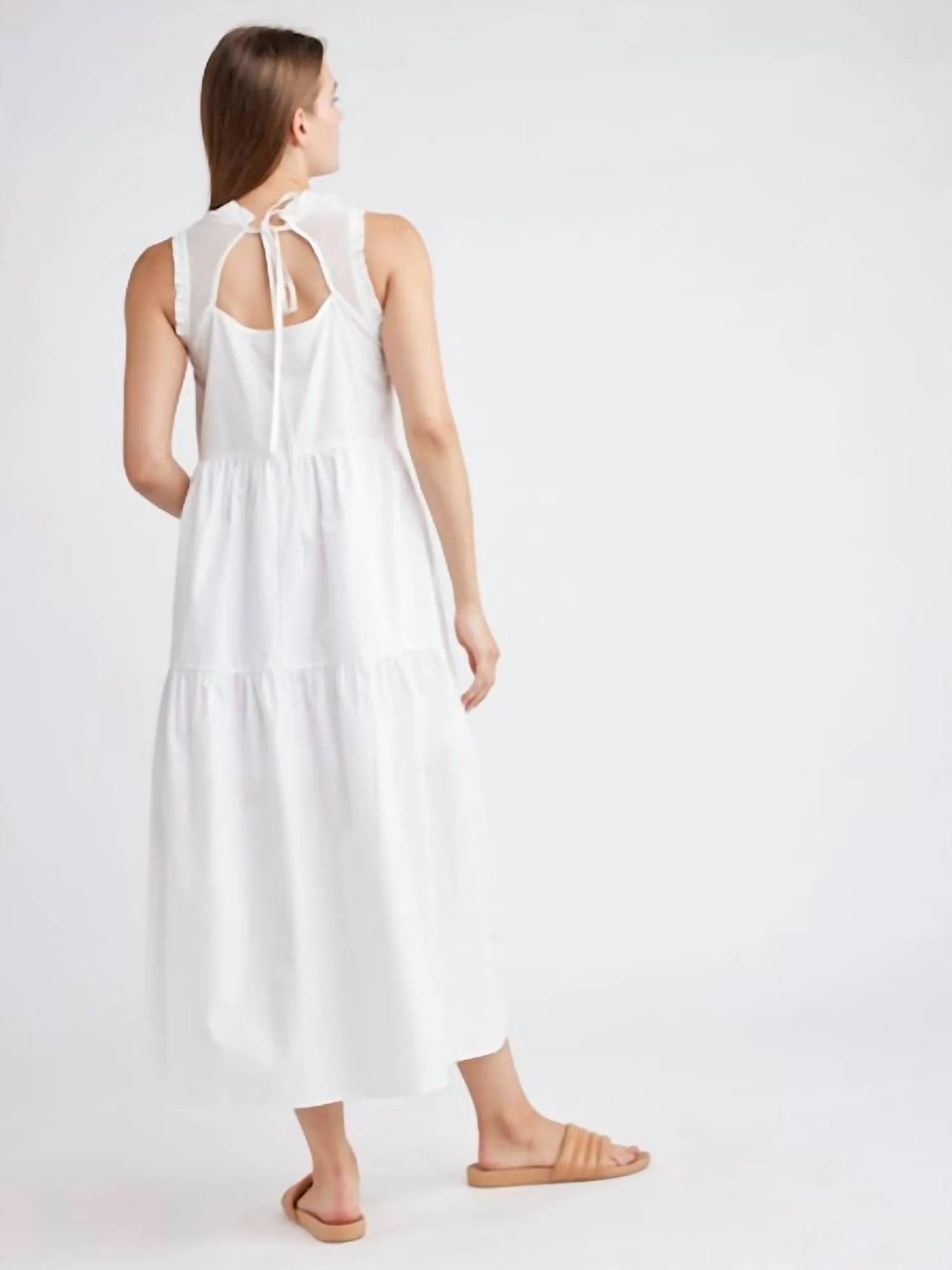 Kiera Maxi Dress In White