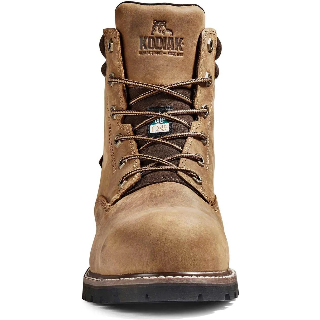 Kodiak Men's Mckinney 6" Composite Toe Waterproof Safety Work Boot -Brown- K4TFBN