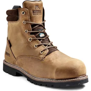 Kodiak Men's Mckinney 6" Composite Toe Waterproof Safety Work Boot -Brown- K4TFBN