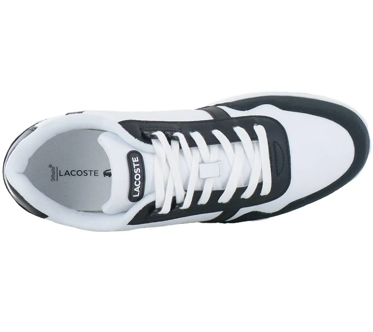 LACOSTE T-Clip Leather - Herren Sneakers Schuhe Leder Weiß-Schwarz 747SMA0073147