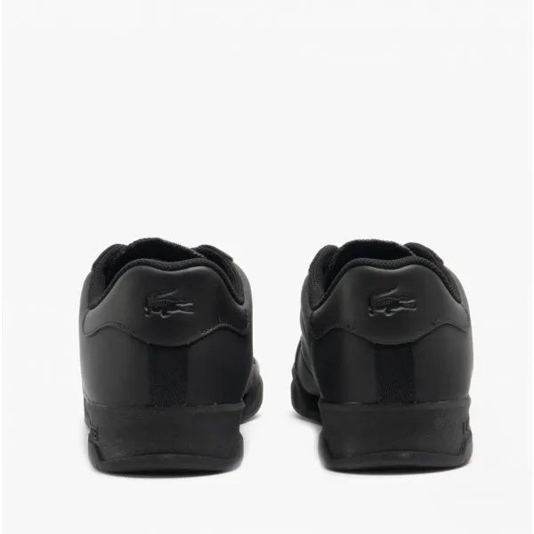 Lacoste TWIN SERVE 0721 2 Mens Leather Trainers Black