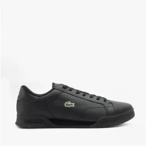 Lacoste TWIN SERVE 0721 2 Mens Leather Trainers Black