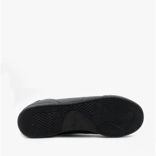 Lacoste TWIN SERVE 0721 2 Mens Leather Trainers Black