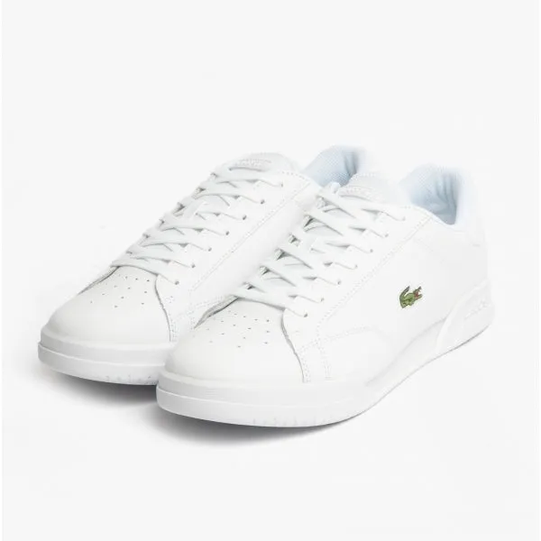 Lacoste TWIN SERVE 0721 2 Mens Leather Trainers White