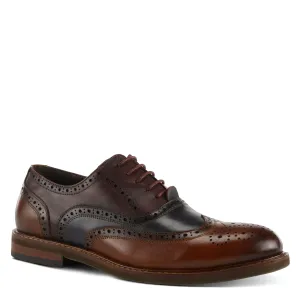 L'Artiste Niko Bordeaux Wingtip Dress Shoes