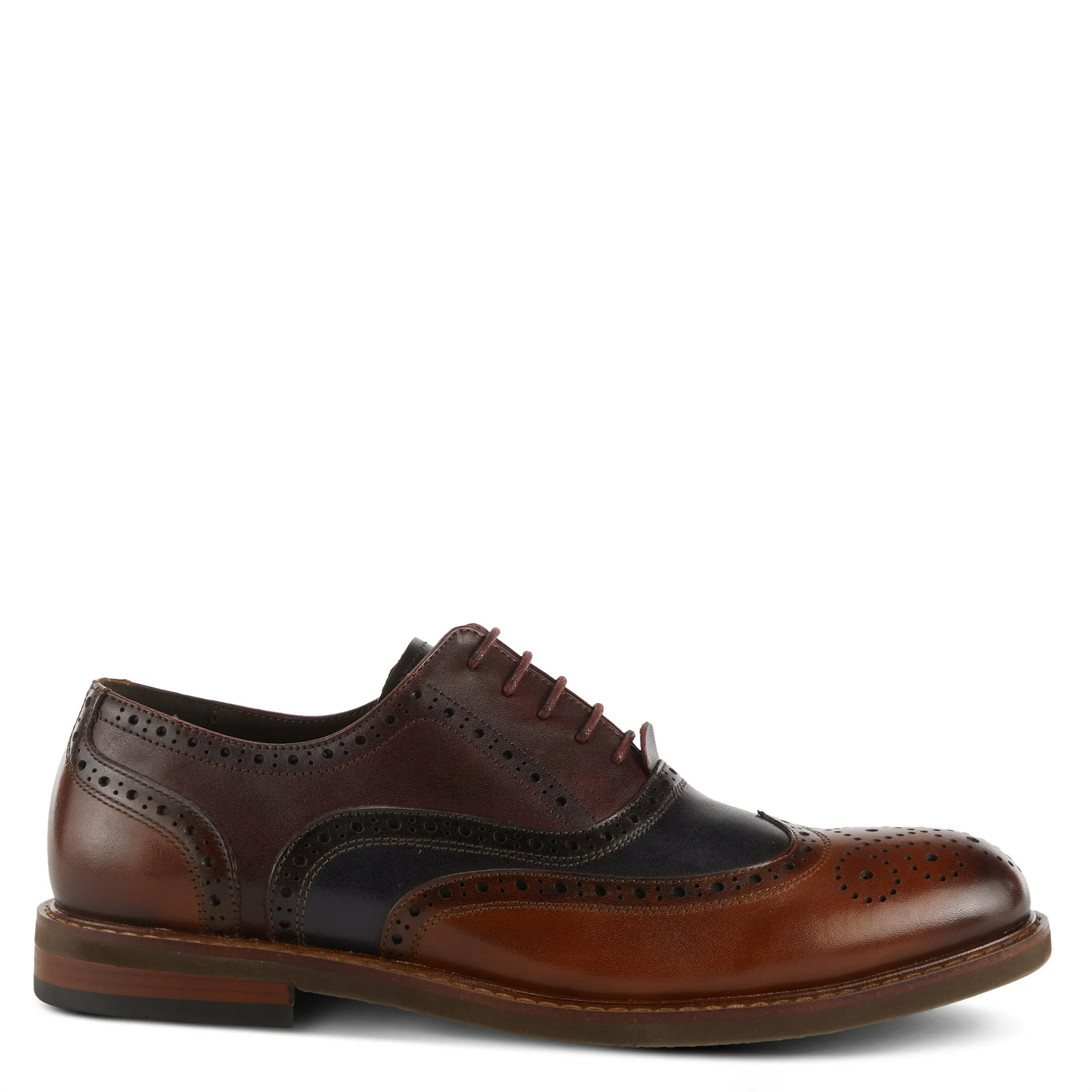 L'Artiste Niko Bordeaux Wingtip Dress Shoes