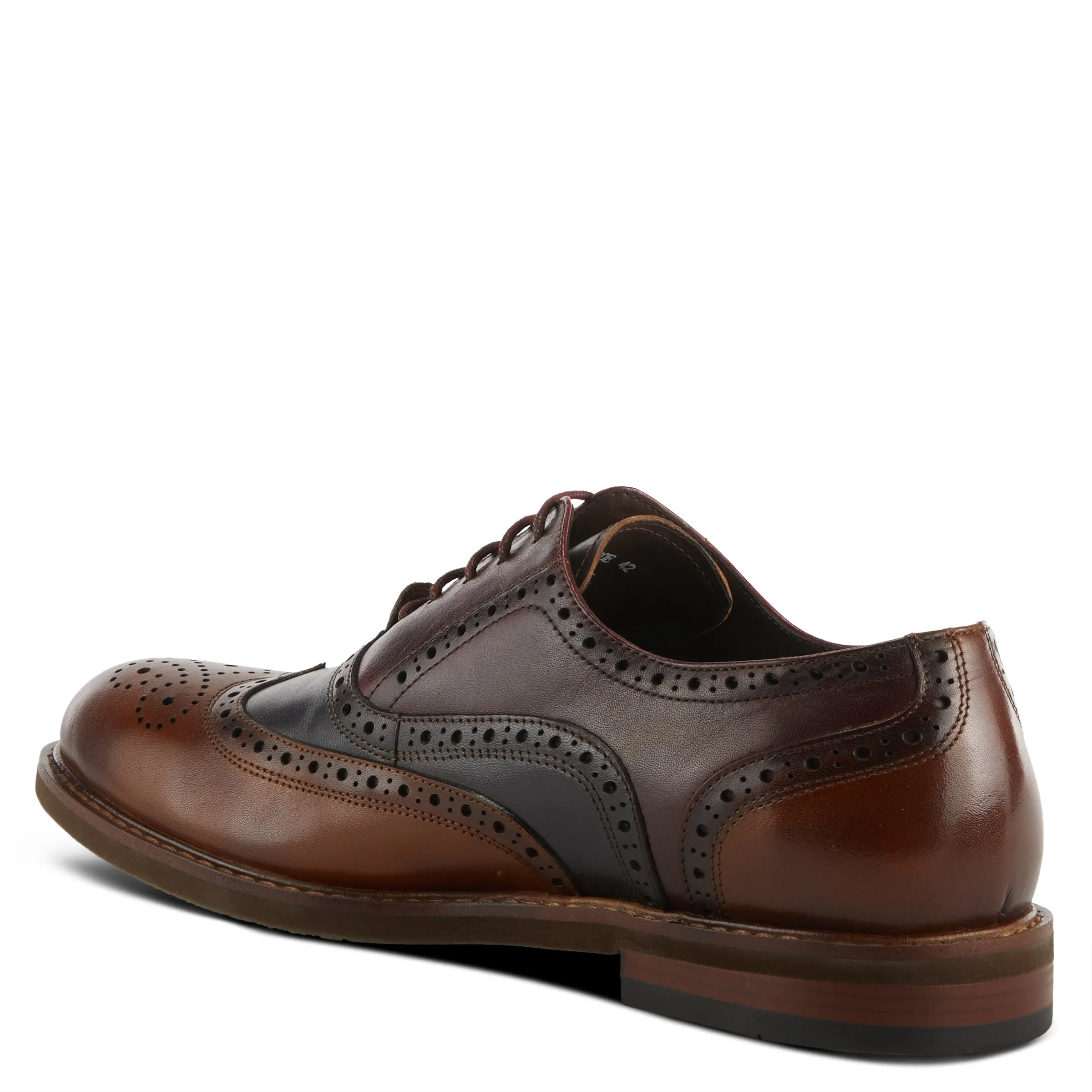 L'Artiste Niko Bordeaux Wingtip Dress Shoes