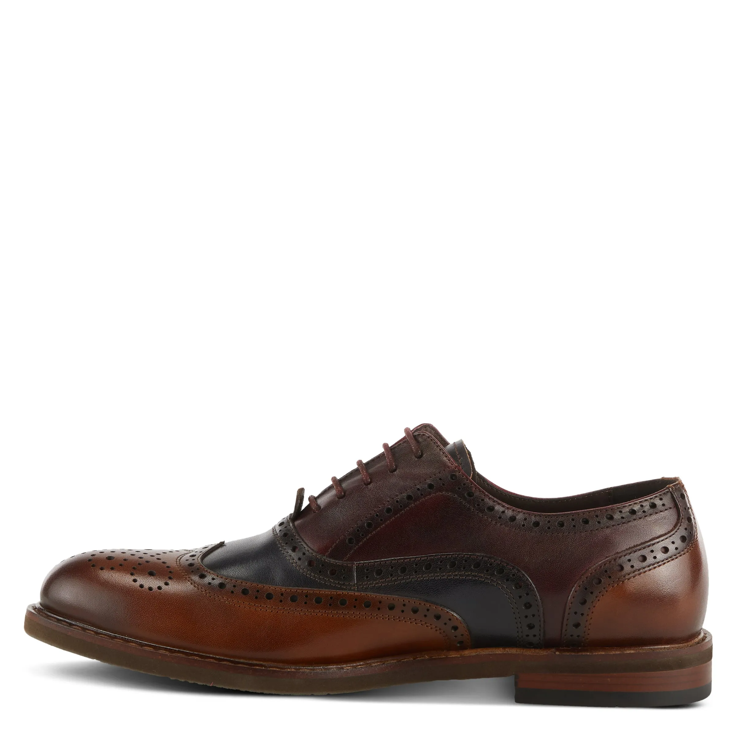L'Artiste Niko Bordeaux Wingtip Dress Shoes