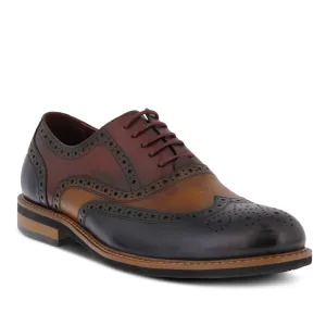 L'Artiste Niko Brown Wingtip Dress Shoes